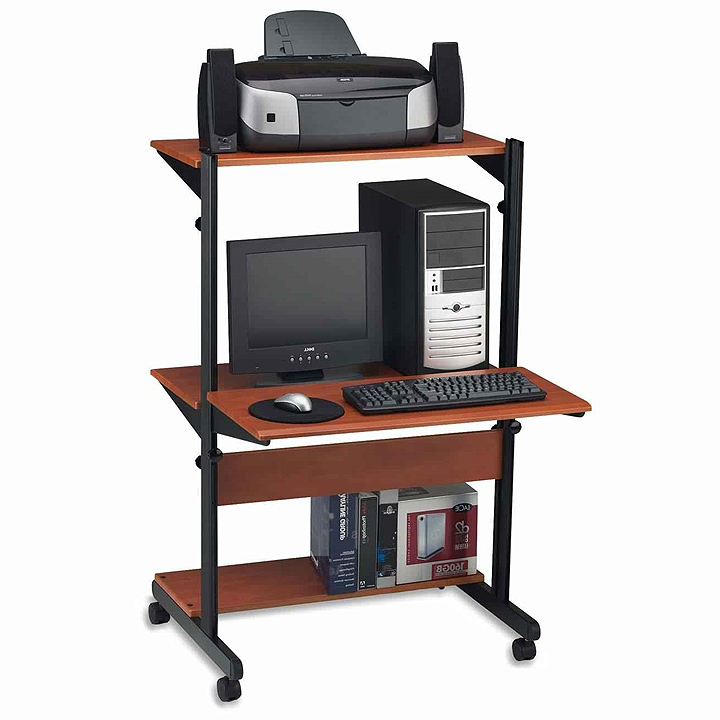 tall computer desk with hutch