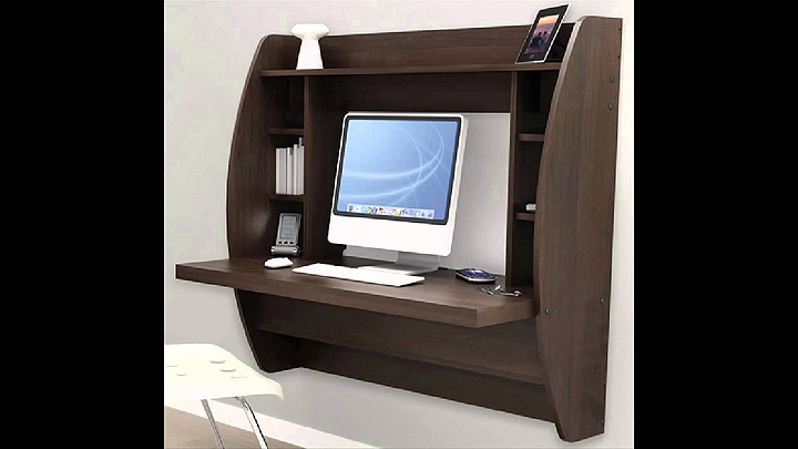 In wall laptop desk