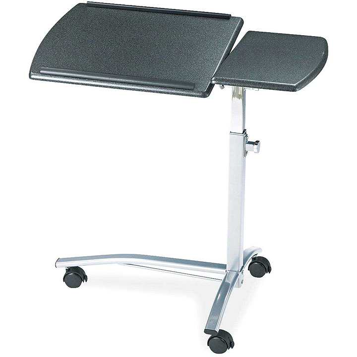 Portable rolling computer table