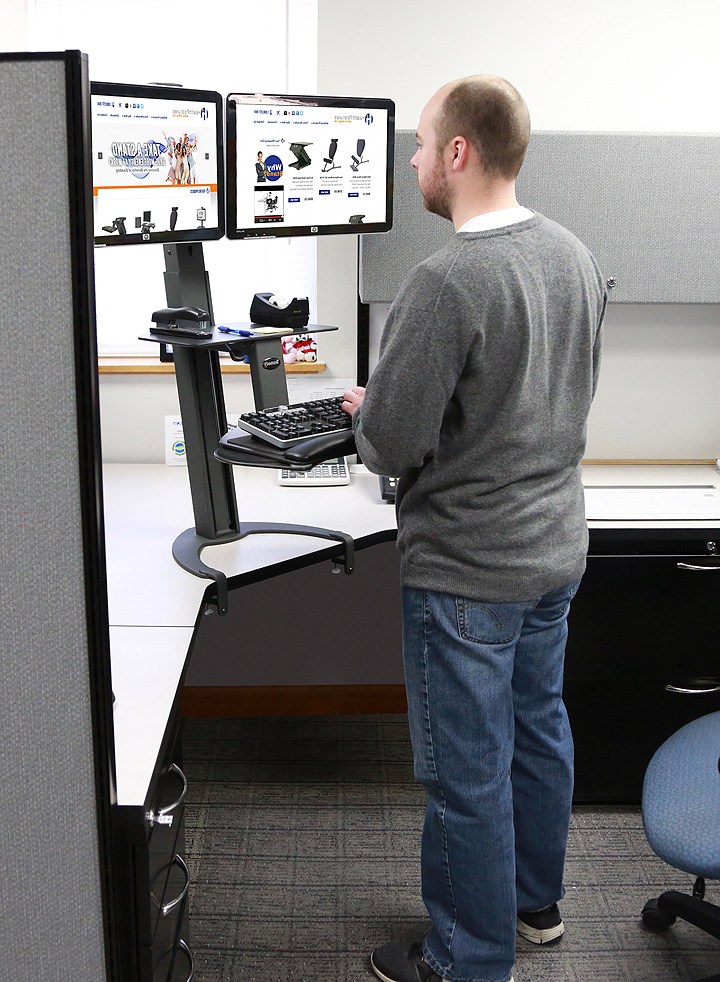 Sit and stand up desk