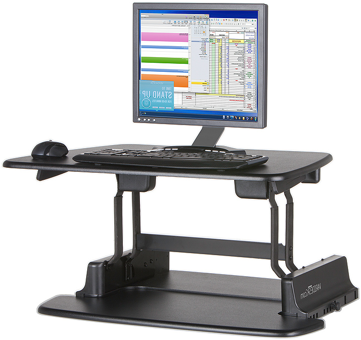 Sit stand desk retrofit