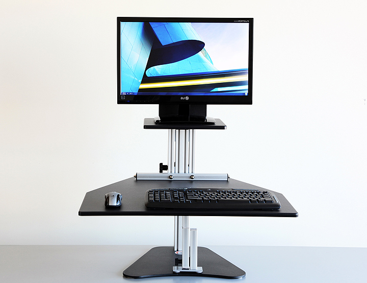 Sit stand desk riser