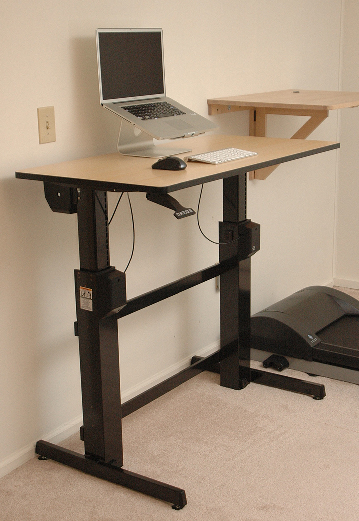 Sit stand tilt desk